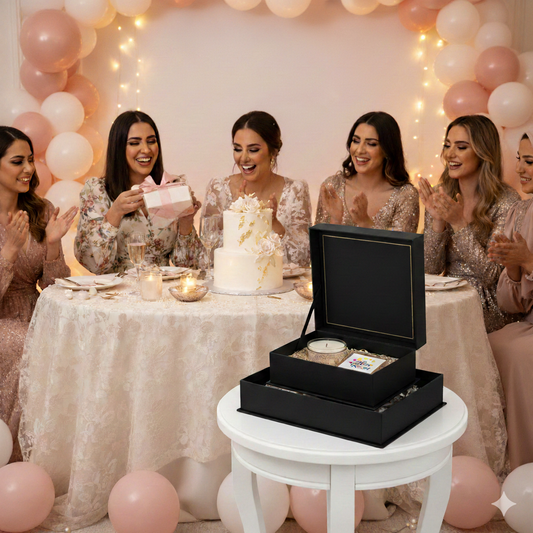 صندوق توزيعات حفل توديع العزوبية (Bridal Shower)