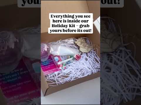 DIY Holiday Craft Kit for kids, screen-free festive activity, perfect for making handmade ornaments and decorations