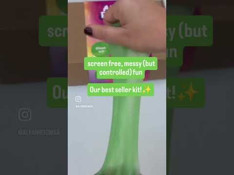 DIY Slime Making Kit, Alfan Room craft kit, Kids screen-free activity, Colorful glittery slime, All-in-one craft box, Slime kit for children, Creative play kit